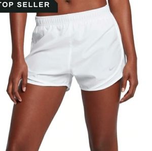 White Nike Running Shorts